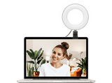 Aro de luz - Nacon Bigben, Para vlogging, Telón de fondo verde, LED, Universal, Negro