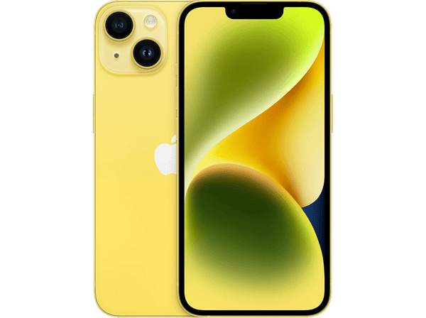 APPLE iPhone 14, Amarillo, 256 GB, 5G, 6.1" OLED Super Retina XDR, Chip A15 Bionic, iOS