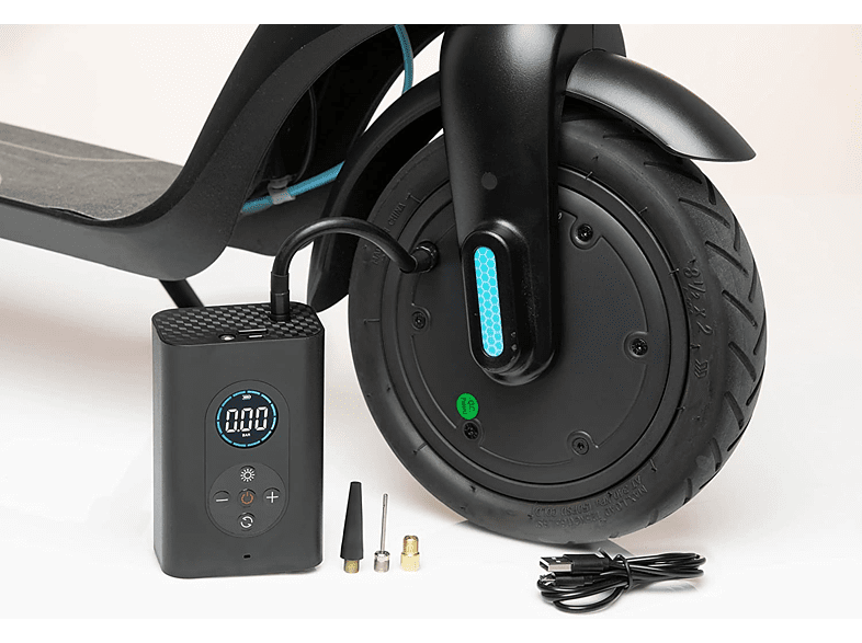 Inflador - Beetle Air Pump 2, Aluminio, Power bank, Negro