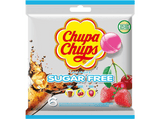 Caramelos - Chupa Chups, Con Palo, Sin Gluten, Sin azúcar, Sabor Cola, Cereza y Fresa, 6 unidades, 66g