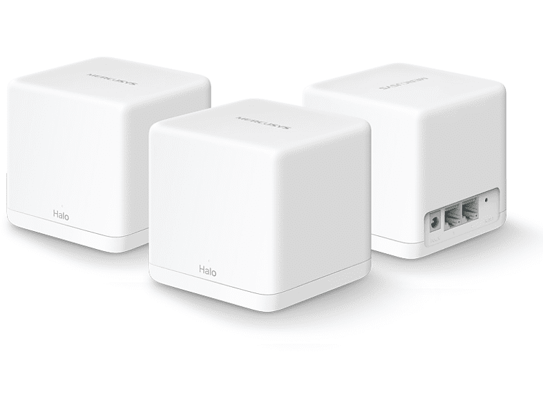 Sistema WiFi Mesh - Mercusys HALO H30G (3-PACK), 1.3 Gbit/s, MU-MIMO, Doble banda, Blanco