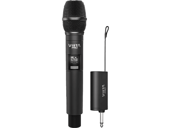 Micrófono - Vieta Pro Party Mic, -25 db, Inalámbrico, Negro
