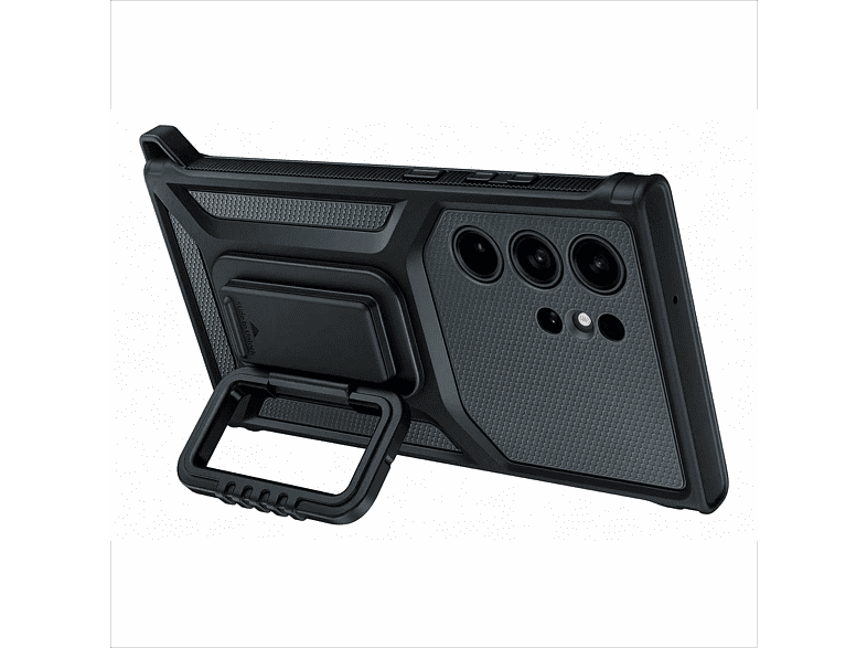 Funda - Samsung, Para Samsung Galaxy S23 Ultra 5G, Trasera, Rugerizada, Con Soporte, Titanio