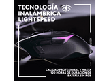 Ratón gaming - Logitech G G502 X Plus, Inalámbrico, Lightforce, Lightspeed, RGB Lightsync, 25.600 ppp, Negro