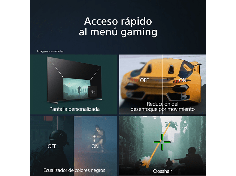 TV LED 55 - Sony BRAVIA 55X85L, Full Array LED, 4K HDR 120, Google TV, HDMI 2.1, Alexa, Siri, Bluetooth, Eco, BRAVIA Core, Diseño Estilizado