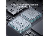 Móvil - OPPO A57s, Sky Blue, 128 GB, 4 GB RAM, 6.56 HD+, MediaTek Helio G35, 5000 mAh, Android