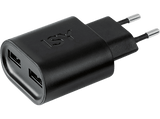 Cargador - ISY IWC-5000, Universal, 2 Puertos USB, Negro