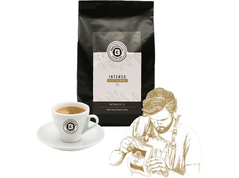 Café en grano - Baristaclub Intenso, 0.5 kg, Marrón