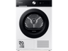 Secadora - Samsung BESPOKE DV90BB5245AES3, Bomba de calor, Independiente, 9 kg, 17 programas, Blanco