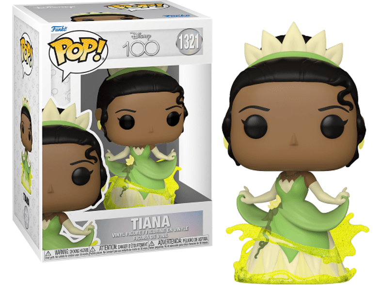 Figura - Funko Pop! Disney 100th: Tiana, Vinilo, 9.5 cm