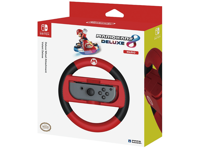Volante - Hori Mario Kart 8 Deluxe (Mario version), Para mando Joy-Con de Nintendo Switch, Verde