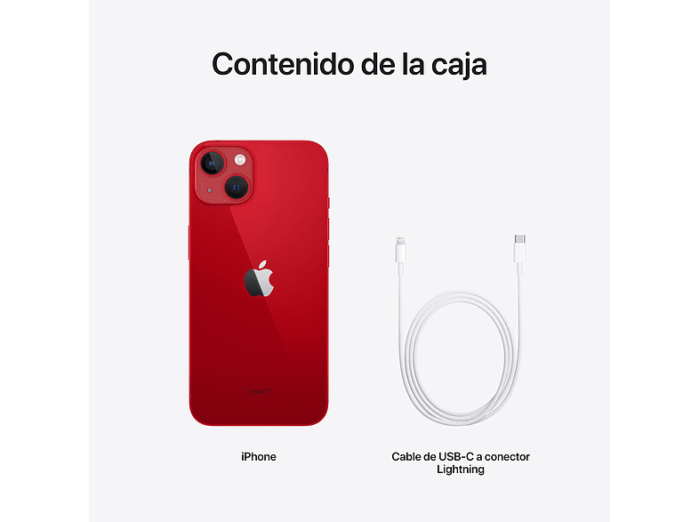 Apple iPhone 13, (PRODUCT)RED, 128 GB, 5G, 6.1 OLED Super Retina XDR, Chip A15 Bionic, iOS