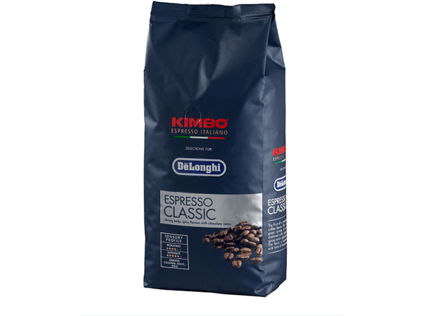 Café en grano - De'Longhi Kimbo Silver Classic, 1 kg, Arábica y Robusta
