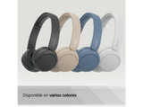 Auriculares inalámbricos - Sony WH-CH520, Bluetooth, 50 horas de autonomía, Carga rápida, 360 Audio, Conexión multipunto, Cascos estilo diadema, Azul
