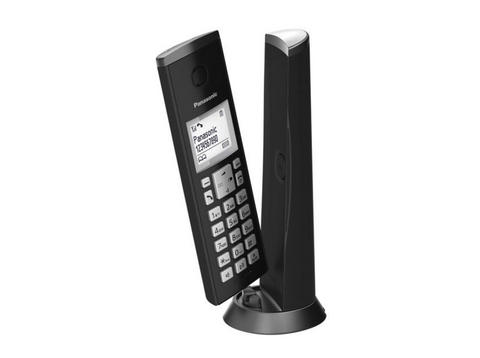 Teléfono - Panasonic KX-TGK210SPB, Inalámbrico, Identificador Llamadas, Manos Libres, Bloqueo Llamada, Negro