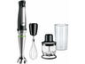 Batidora de mano - Braun Minipimer MQ7025, 1000 W, 3 accesorios, 600 ml, ActiveBlade, SplashControl, Inox
