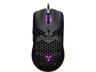 Ratón gaming - ISY IGM 4000 Ultralight RGB, Por cable, 7200 ppp, Scroll, Negro