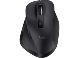 Ratón inalámbrico - Trust Fyda Wireless, 2400 dpi, Wireless, Recargable, Ergonómico, Negro