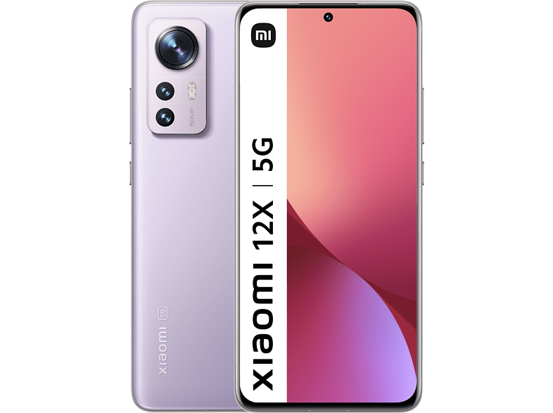 Móvil - Xiaomi 12X, Púrpura, 256 GB, 8 GB RAM, 6.28 Full HD+, Snapdragon® 870, 4500 mAh, Android