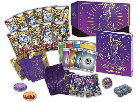 Pack Merchandising - Sherwood Elite Trainer Box Pokemon TCG Scarlet & Violet, Aleatorio
