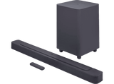 Barra de sonido - JBL Bar 500, 290 W RMS, 5.1 canales, Subwoofer inalámbrico 300 W, MultiBeam y Dolby Atmos, WiFi, Bluetooth, HDMI, Negro