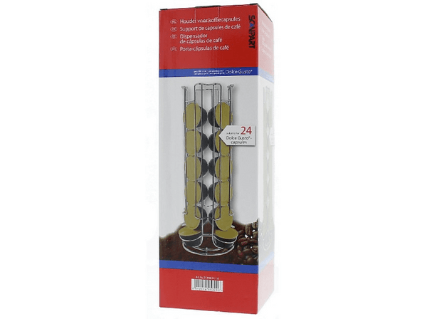 Porta cápsulas - Menz & Konecke Scanpart (27.900.021.18), Para 24 cápsulas Nescafé Dolce Gusto, Plata