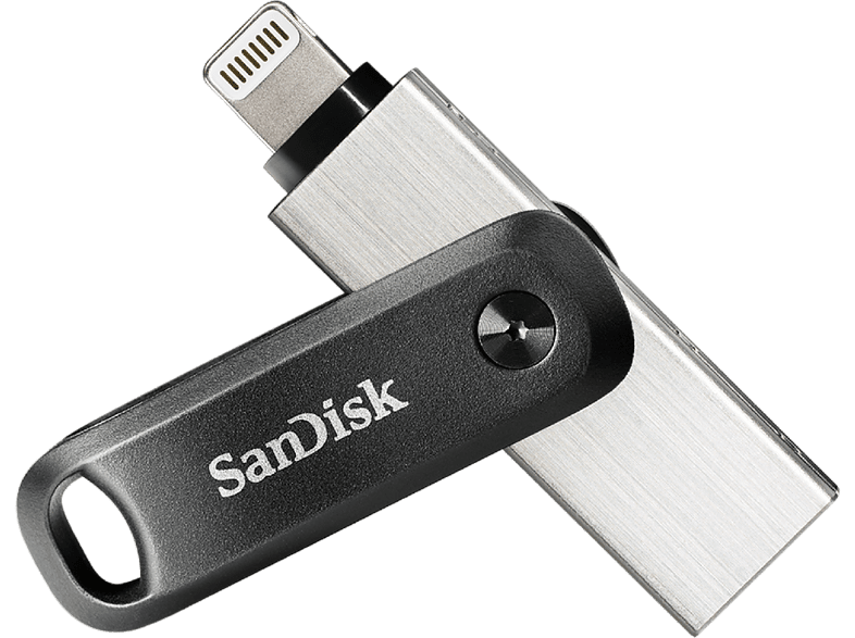 Memoria USB 256 GB - SanDisk iXpand Flash Drive Go, Para iPhone y iPad, USB 3.0, OTG, Windows y Mac, Negro