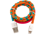 Cable USB - ISY IUC-4100-RG-L Lightning, 1 m, USB-A, Multicolor