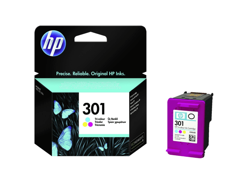 Cartucho de tinta - HP 301,  Tricolor, CH562EE