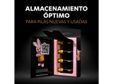 Pilas AAA - Duracell Optimum, 4 Unidades, 1.5 V LR03 / LR3 MX2400, Negro
