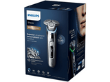 Afeitadora - Philips S9985/50, Tecnología SkinIQ con 3 sensores, sensor de presión, base de limpieza, cortapatillas integrado