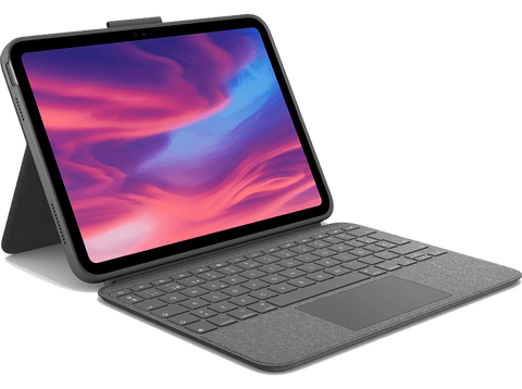 Funda con teclado - Logitech Combo Touch para iPad (10.ª generación), Teclado retroiluminado