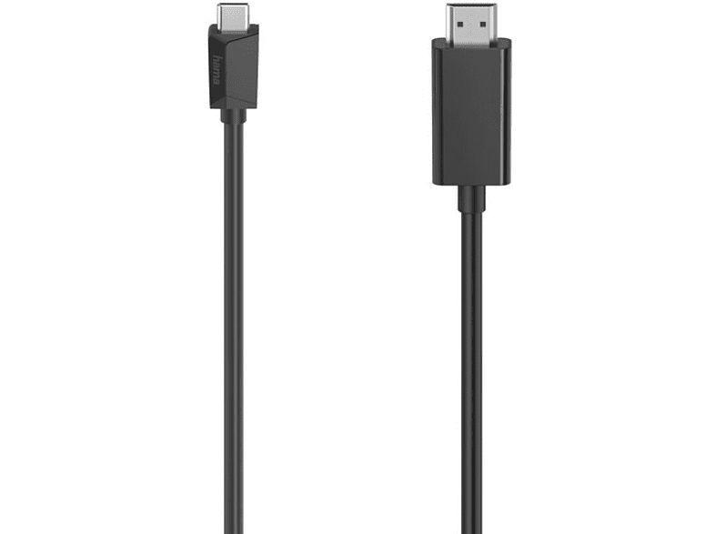 Adaptador - Hama 00200718, De conector USB-C a conector HDMI, 1.5 m, Negro