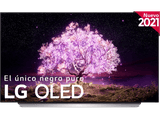 TV OLED 55 - LG OLED55C15LA.AEU, UHD 4K, α9 Gen4, webOS 6.0, Smart TV, Asistentes de voz, Dolby Atmos, Blanco