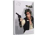 Disco duro externo - Seagate Firecuda Star Wars Han Solo, 2 TB, USB, Gris