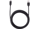 Cable USB - ISY IUC-3200, USB-C a USB-A, 2 m, Negro