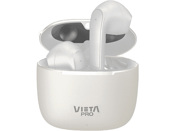 Auriculares True Wireless - Vieta Pro Fit 2, Bluetooth 5.3, Touch Control, Asistente de voz, 20 h, Blanco