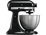 Robot de cocina - KitchenAid 5K45SSEOB, Amasador, Batidor, 4.3 L, 275 W, Negro
