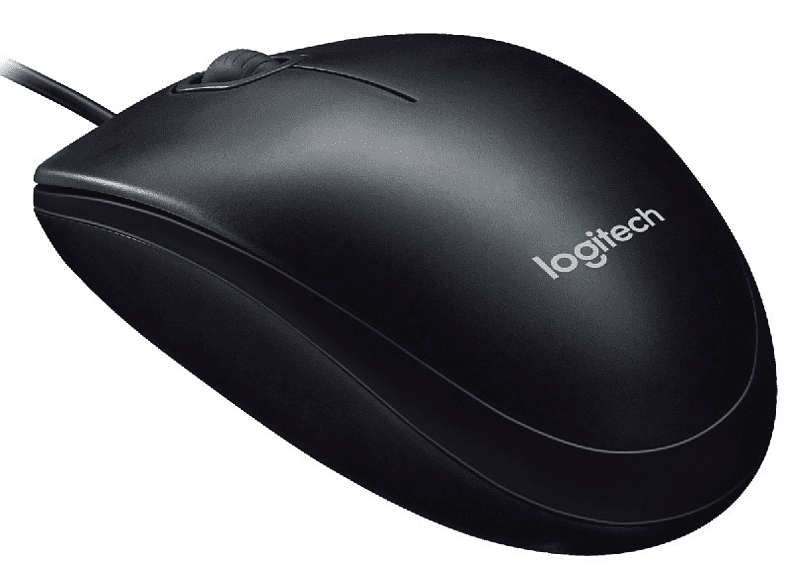 Ratón con cable - Logitech M90, conexión USB, color negro