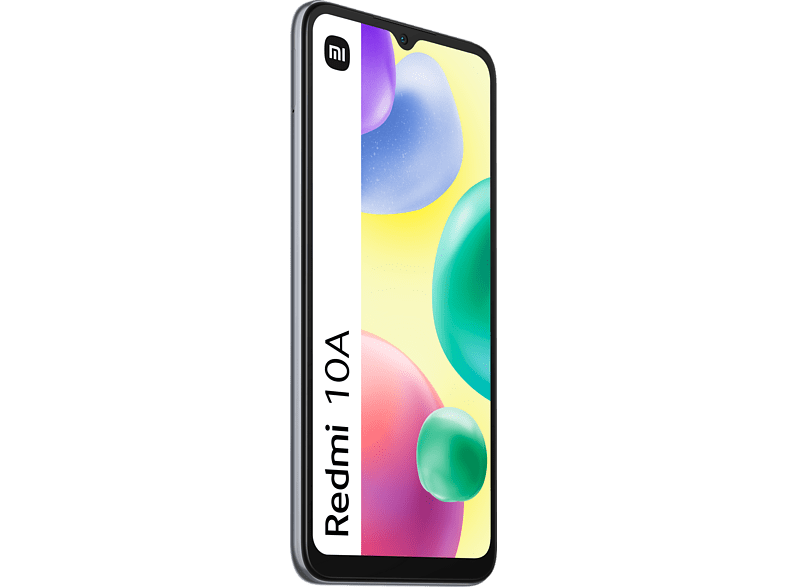 Móvil - Xiaomi Redmi 10A, Plateado, 128 GB, 4 GB RAM, HD+ con muesca de gota de 6.53 HD+, MediaTek Helio G25, 5000 mAh, Android