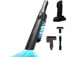 Aspirador escoba - Cecotec Conga Rockstar Micro+ Turbo, 210 W, 20 kPa, 40 min, 2 en 1, Accesorio motorizado tapicería, Base de carga, Negro