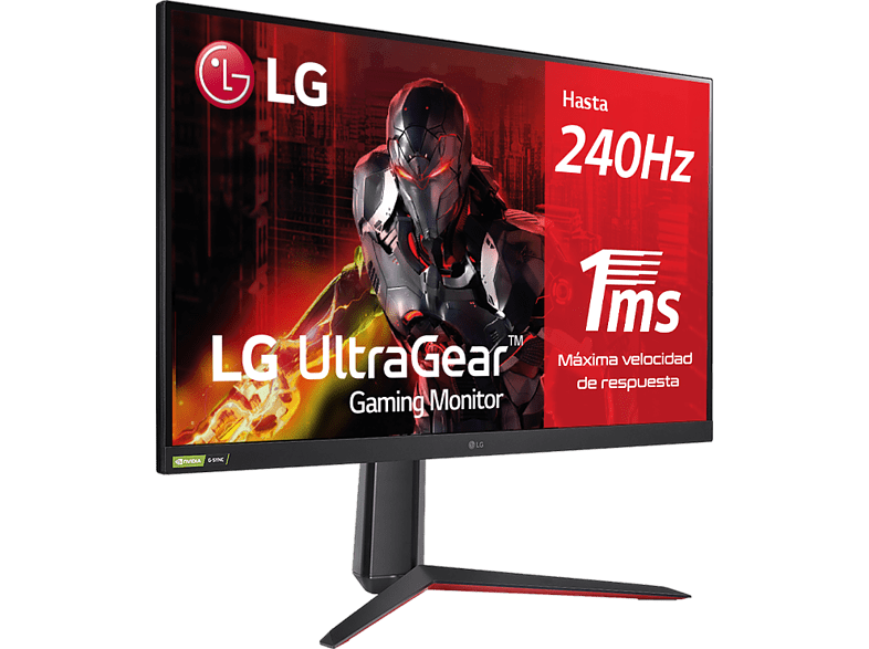 Monitor gaming - LG 32GQ850-B, 31.5, QHD, 1 ms, 144 Hz, USB, HDMI, Negro