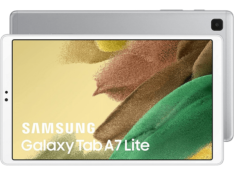 Tablet - Samsung Galaxy Tab A7 Lite, 32 GB, Plata, WiFi, 8.7, WXGA+, 3 GB RAM, MediaTek Helio P22T, Android