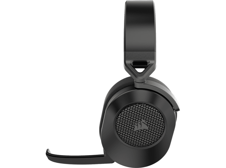 Auriculares gaming - Corsair HS65 Wireless Bluetooth, Micrófono Omnidireccional, Carbón