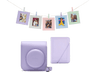 Accesorio cámara instantánea - Fujifilm Kit Instax Mini 12, Funda, 10 sobres, Cuerda,  Lila