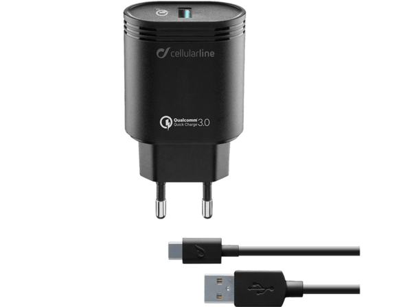 Cargador universal para móvil - Cellularline 8018080303869, Negro