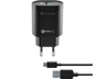 Cargador universal para móvil - Cellularline 8018080303869, Negro
