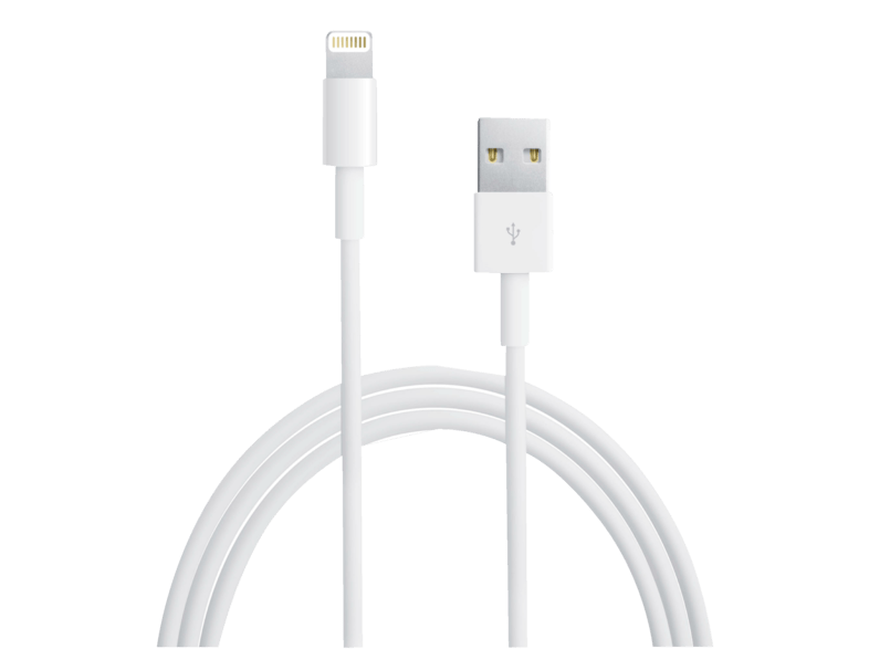 Cable lightning a USB - Apple, 1 metro, Blanco