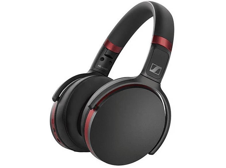 Auriculares inalámbricos - Sennheiser HD 458BT, Bluetooth, Cancelación activa de ruido, Plegable, Negro