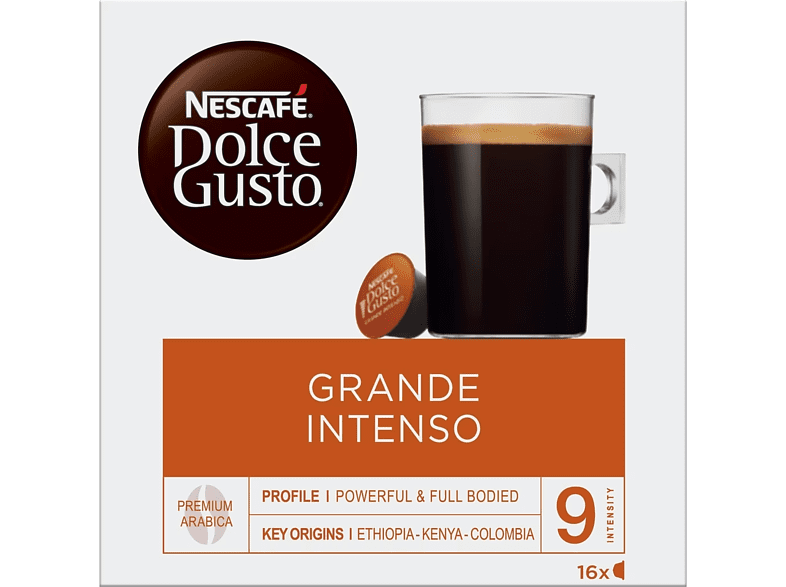 Cápsulas monodosis - Nescafé Dolce Gusto Grande Intenso Premium, 16 cápsulas